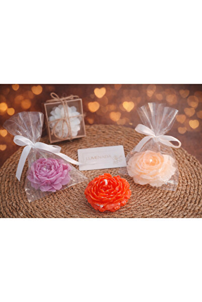 LUMENADA Kokulu Şakayık 3'lü Mum