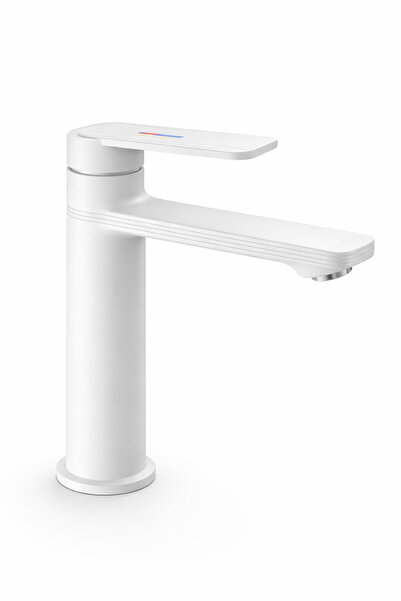 MUSLUQ صنبور حوض الحمام الأبيض الفاخر من سلسلة فيكتور - تصميم عصري وتجهيزات ح...