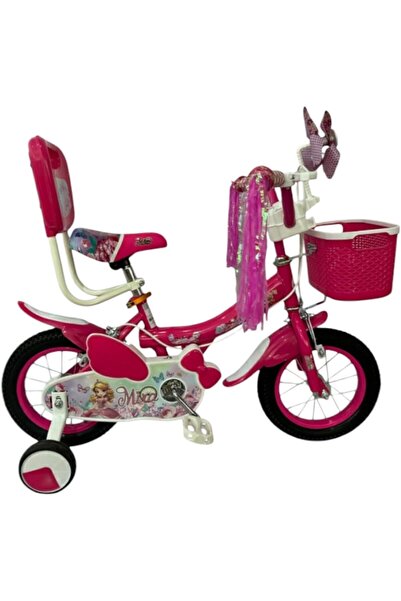 Leno 12-Inch Kids’ Bicycle With Training Wheels, Front Basket & Comfortable S...