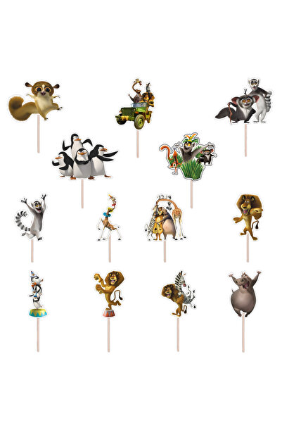 Bita Decorations Madagascar cake/cupcake figurine set, Bita Decorations, Phot...