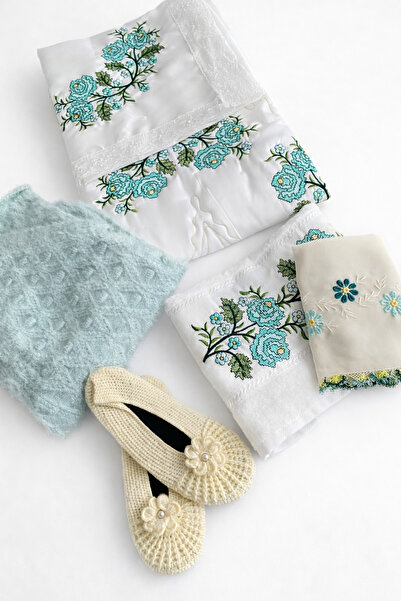 EL YAPIMI 6 parça çeyizlik hediyelik set