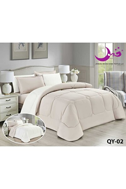 Ropi Summer double bed duvet set with embossed leaf pattern - soft and stylish