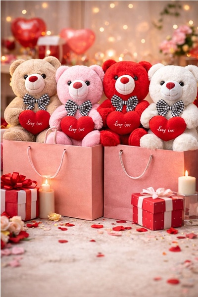 Kitchen Beauty Peluş Ayıcık Sevgililer Günü Ve Çocuklar İçin Özel Hediye Love...