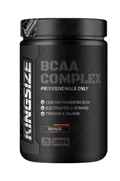 Kingsize Nutrition مسحوق مركب BCAA 1000 جرام برتقالي