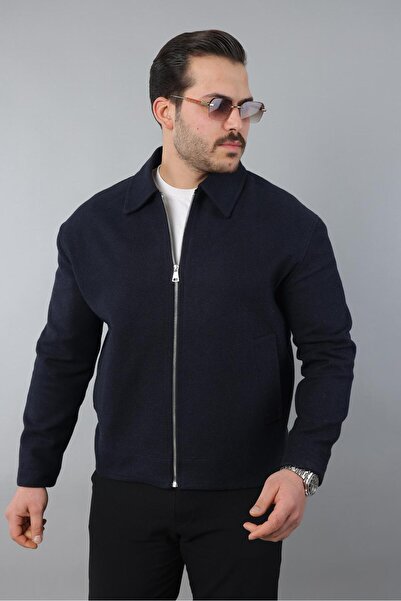 MODAEMAS Men's Seasonal Checked Coat