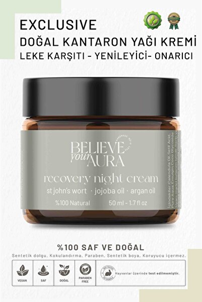 Believe Your Aura Kantaron Yağı Cilt Kremi - Leke Karşıtı Yenileyici Cilt Sor...