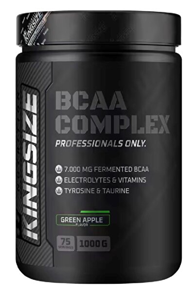 Kingsize مسحوق مركب BCAA الغذائي 1000 جرام من التفاح الأخضر