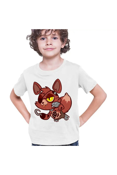 OEM Tricou Copii Baieti Fnaf Playtime Foxy Five Nights at Freddy Horror Hallo...