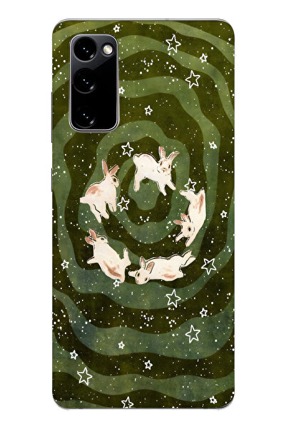 moonset Samsung Galaxy S20 FE Uyumlu Baskılı Yumuşak Silikon Şeffaf Telefon K...