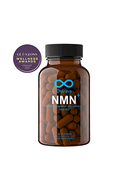 CHARAVA مكمل غذائي NMN Plus بتركيز 1200 ملغ مع ريسفيراترول وبتيروستيلبين