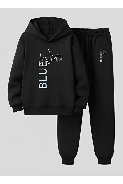 LORVEX Dječja majica - Trenerka set unisex ( Sa kapuljačom ) PLAVA BELOGA B Š...