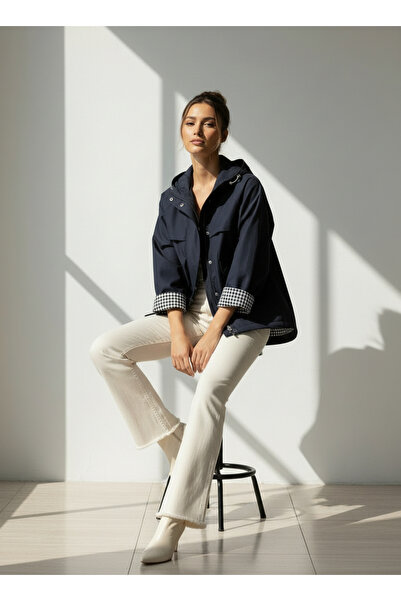 VETTA İthal Su Geçirmez Pötikare Detaylı Mevsimlik Ceket