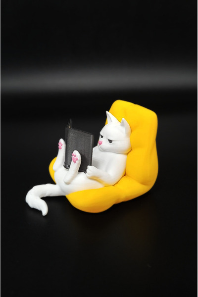 hobier قطة تقرأ كتابًا، ديكور للسيارة، ديكور للطاولة، هدية صغيرة لطيفة