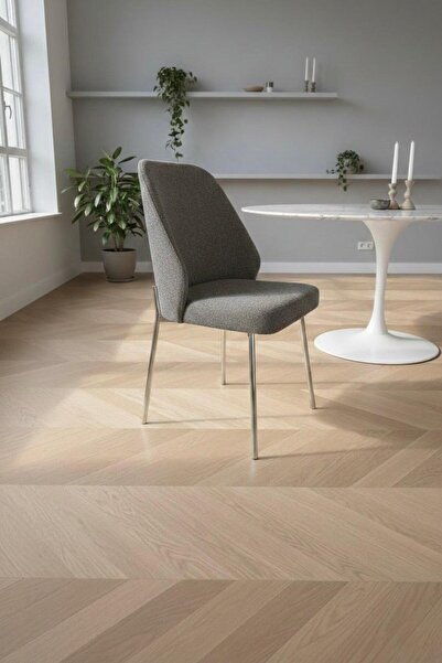 todek home Safir 6 Adet Metal Ayaklı Sandalye Babyface Kumaş Mutfak Salon Yem...