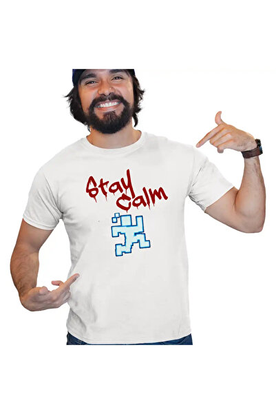 OEM Tricou Barbati Fnaf Stay Calm Run Five Nights at Freddy Horror Halloween