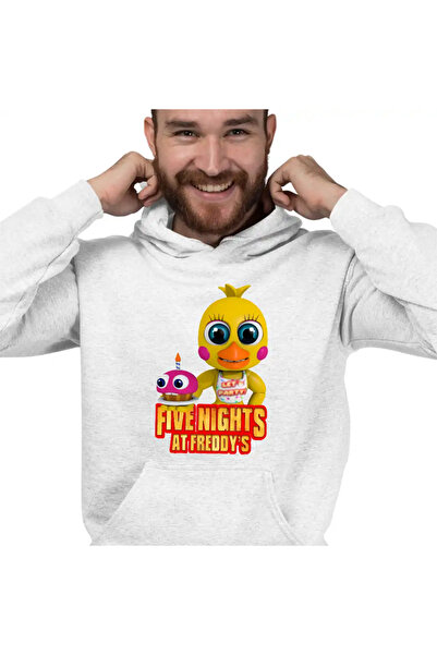OEM Men's Hoodie Fnaf Chica Five Nights at Freddy's Horror Halloween
