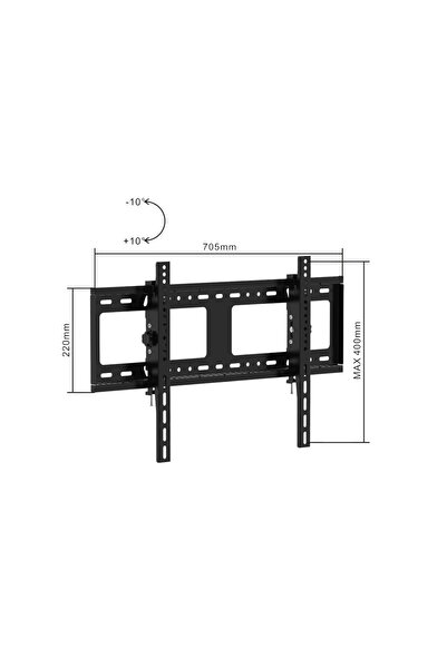 B&D حامل جداري للتلفزيون من 32 إلى 80 بوصة، حامل قابل للإمالة مع إمكانية تعدي...