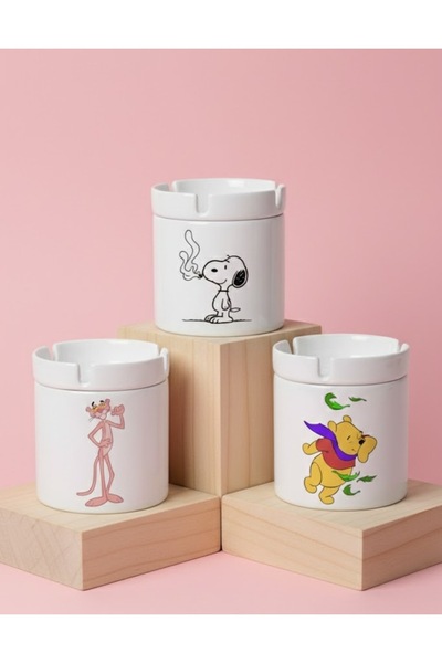 sartre art Set de scrumiere din 3 piese, lavabile la mașină, „Visul deșertulu...