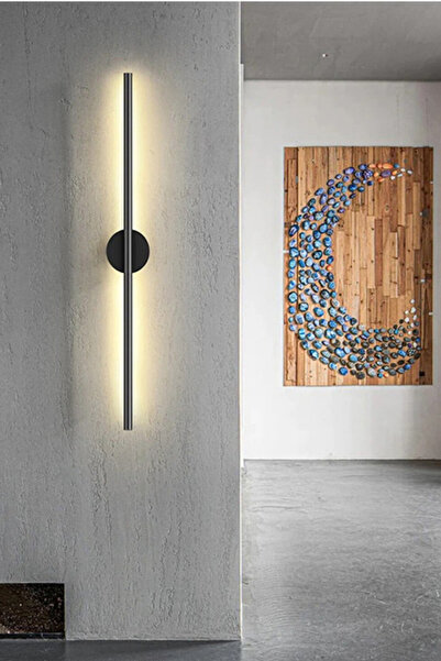 led marketim Modern Çubuk Ortadan Yuvarlak LED Duvar Apliği 70cm Günışığı