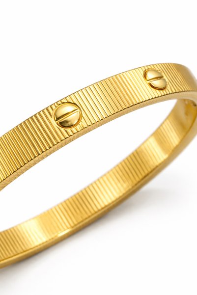 BALVORA VENTO Women's Steel Gold Clamp Does Not Lose Its Color