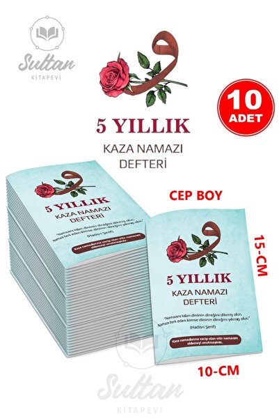 Yasin Yayınevi Kaza Namazı Defteri 10 Adet
