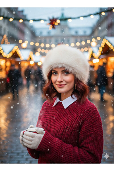 Kervan Pazar Women's Fur-Like Hat