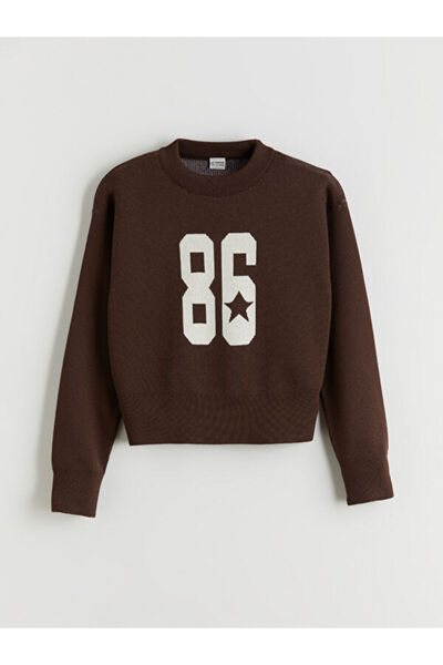 LC Waikiki Sparkling Choices Zero Roba Collar Girls' Knitwear Sweater from Sh...