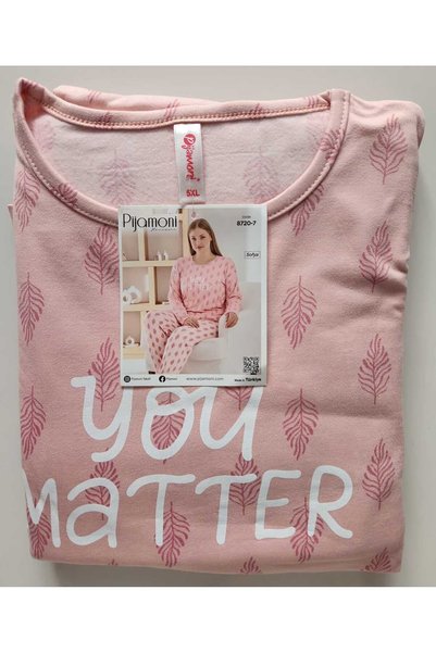 Pijamoni Sofia Large Size Long Sleeve Pajama Set 8720
