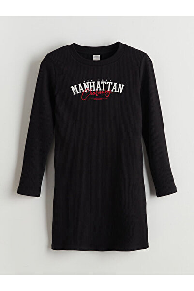 LC Waikiki RMZ GİYİM فستان بناتي مطبوع بياقة روبا مانهاتن من FARKIYA