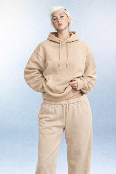 OHM OHEPMODA Γυναικείο φούτερ με κουκούλα και φλις εσωτερικά