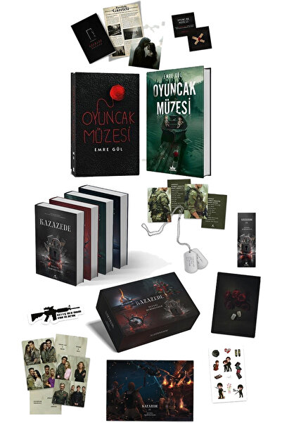 Guardian Kitap Oyuncak Müzesi Özel Kutulu Set Ciltli ve Kazazede 4lü Set Aske...