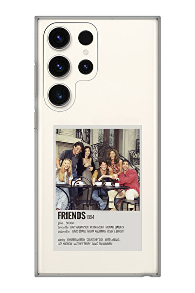 moonset Samsung Galaxy S23 Ultra Uyumlu Baskılı Yumuşak Silikon Şeffaf Telefo...