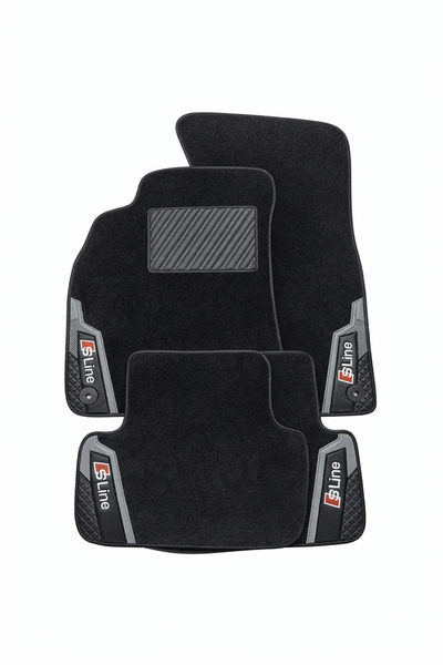 shop Ruby/ Nakışlı Gri Deri Oto Halı Paspas Audi A3 8 L SPORTBACK 4 KAPI 1996...