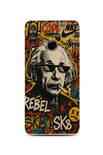 moonset Huawei P30 Lite Uyumlu Baskılı Yumuşak Silikon Şeffaf Telefon Kılıfı