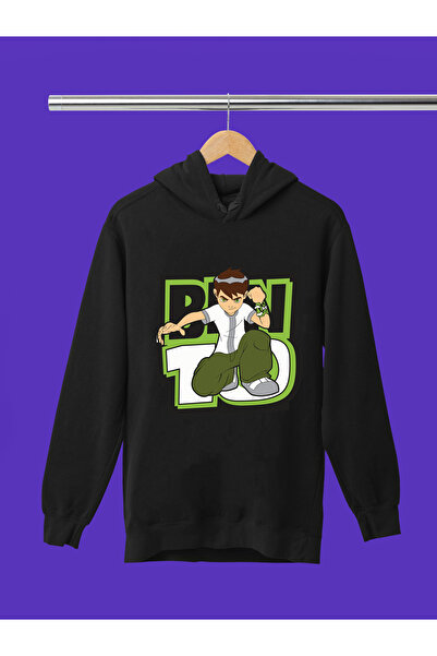 MAGORS Ben10 Printed 3-Yarn Quality Soft Texture Hooded Children's Sweatshirt