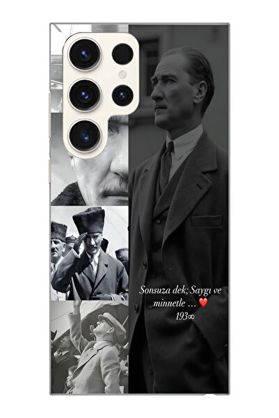 moonset Samsung Galaxy S23 Ultra Uyumlu Baskılı Yumuşak Silikon Şeffaf Telefo...