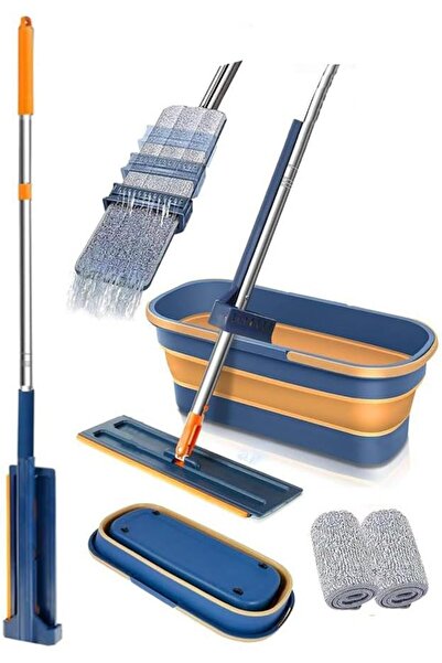 Nobera Mop ve Kova Seti – Tekerlekli, Katlanabilir, Dar Alanlara Uygun +1 Yed...
