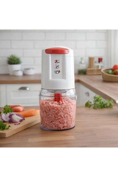 TOSCANA U 400W Electric Food Chopper Sharp Steel Blades, Large 0.5 L Transpar...