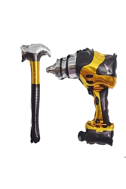 Mini Parti Mini Party Store Hammer Drill 2-Piece Foil Balloon Set