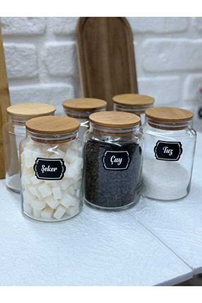 LİNGO HOME Set of 6 890ml Glass Jars with Vacuum Lids and Silicone Seals - Sp...