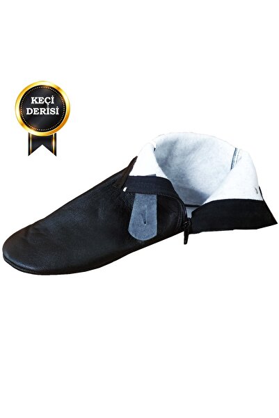 bilqasmi Hakiki Keçi Derisi Erkek-Kadın Mest – Fermuarlı, ASTARLI Abdest Uyum...