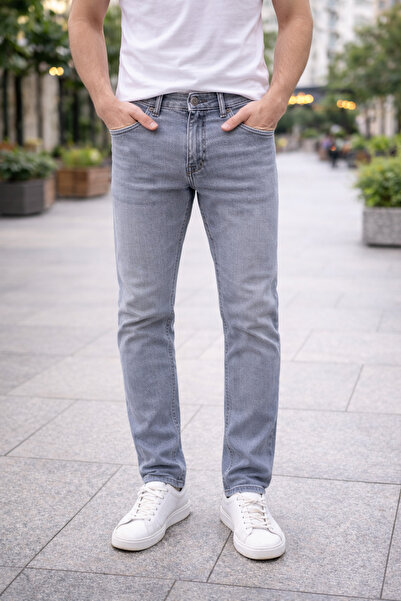 FBI Very Premium Men's Slim Fit Gray Jeans 95% Cotton 5% Elastane