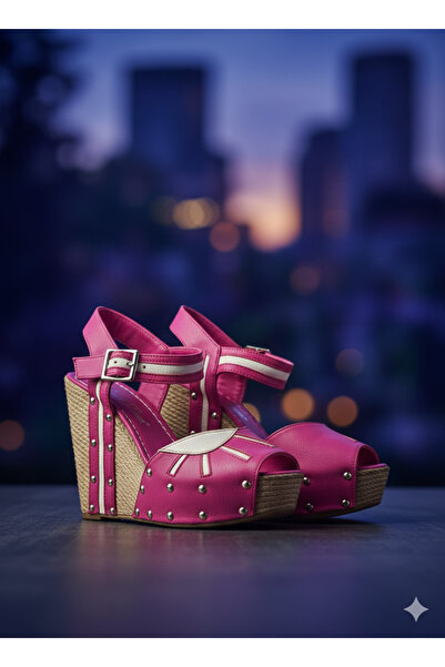 DARUGA Women's High Wedge Heeled Open Back Evening Dress Shoes