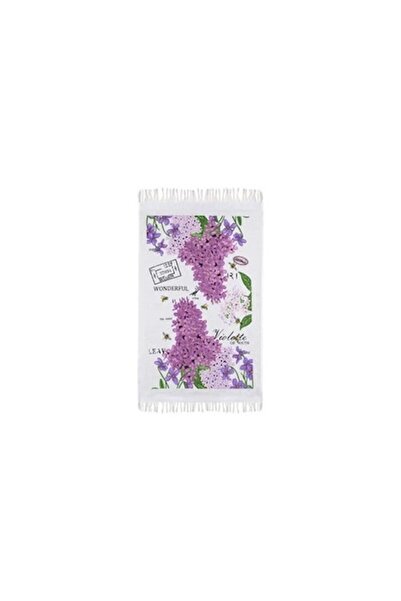 OEM White Lilac Cotton Kitchen Towel 60x35cm