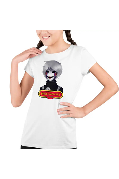 OEM Tricou Copii Fete Fnaf Marionette Five Nights at Freddy Horror Halloween