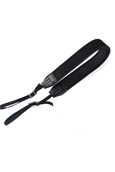 AZT Aynasız ve DSLR Fotograf Makineleri için Neopren Omuz Boyun Askısı Canon ...