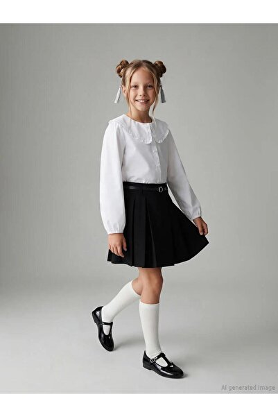 LC Waikiki Fustă scurtă plisată pentru fete (S6)