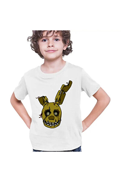 OEM Tricou Copii Baieti Fnaf Spring Bonnie Five Nights at Freddy Horror Hallo...