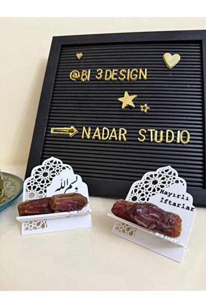 NadarStudio Hurmalık Şekerlik 6 Adet Hurma Sunum Standı (Hayırlı İftarlar Ve ...