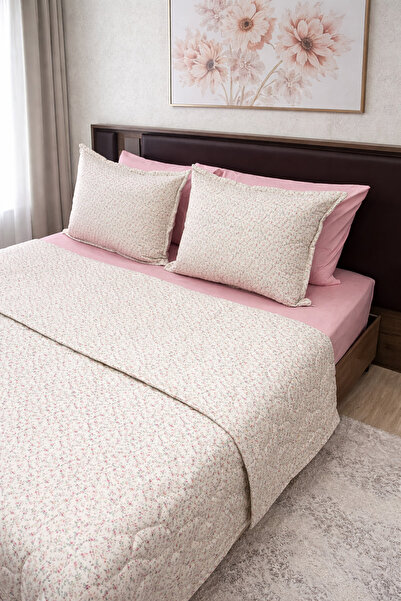 Doğa Crispy Quilted Bedspread Pique Set 6 Pieces 100% Cotton